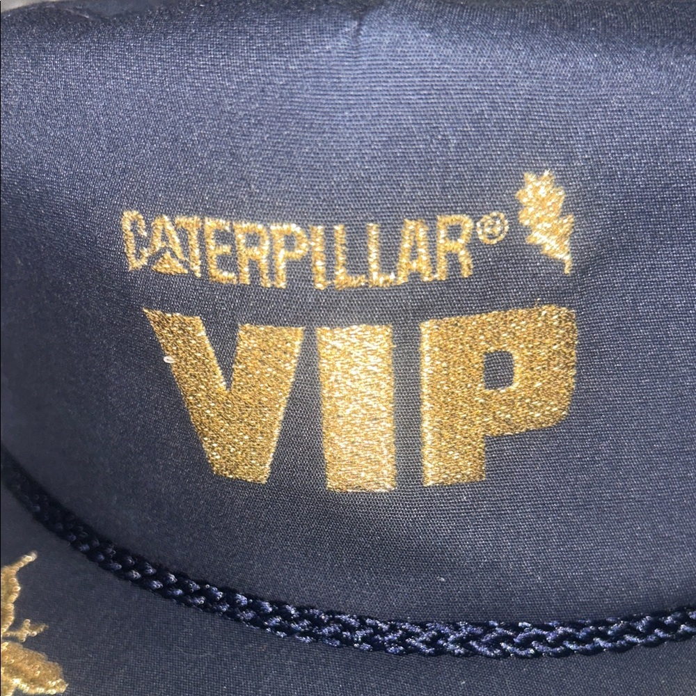 Caterpillar Vintage VIP Navy and Gold Men's Cap - Picture 2 of 8